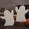 DIY Halloween Decorations 6Pcs/Set Cute Ghost Candle Mold Silicone Scented Stone Molds Gypsum/concrete/epoxy Resin Ghost Mould