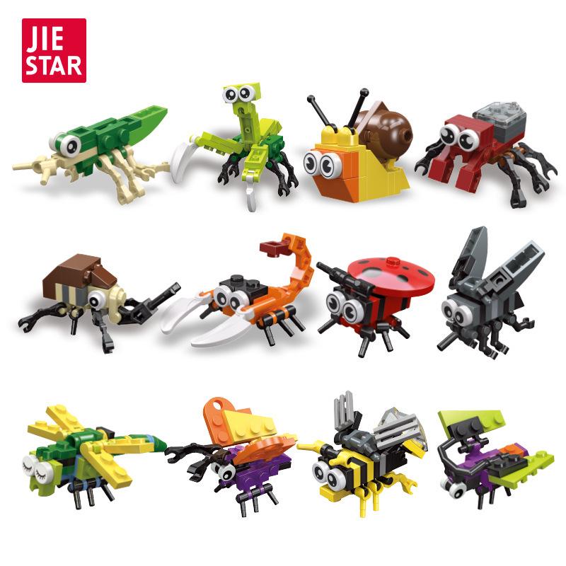 Jie Xing Educational Insect & Marine Animal Stacking Blocks Toy
