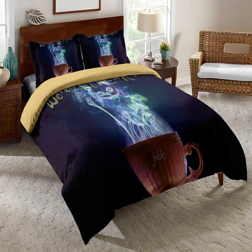 Read Cat Bedding For Girls Boys Cute Colorful Cast Pattern Bedspread 3D Print Cats Theme Bold Color Black Animal Duvet Cover