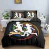 Sport Player King Queen Duvet Cover Skiing Action Bedding Set Teens Adults Extreme Sport Soft Black 2/3pcs Polyester Quilt Cover