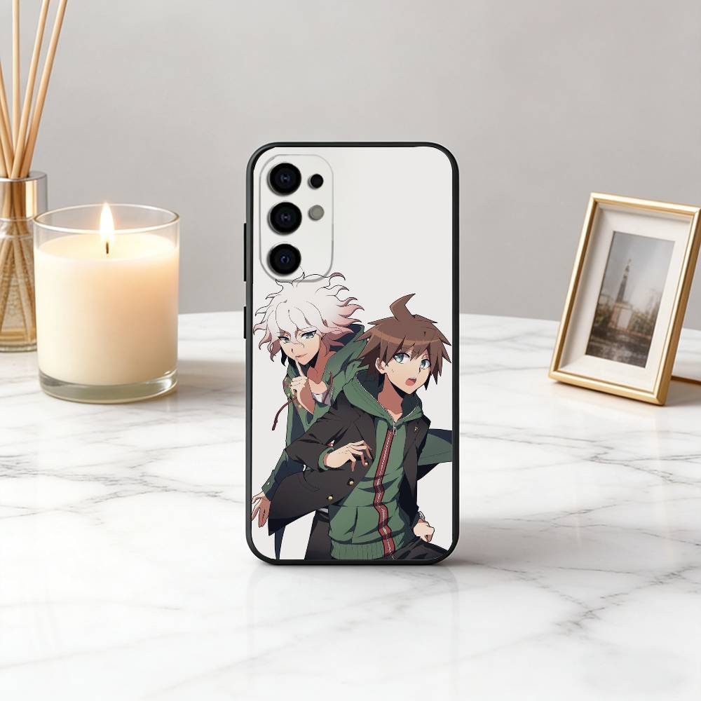 M-Makoto N-Naegi-MNES Phone Case For Samsung S25,S24,S21,S22,S23,S30,Ultra,S20,Plus,Fe,Lite,Note,10,Black Cover
