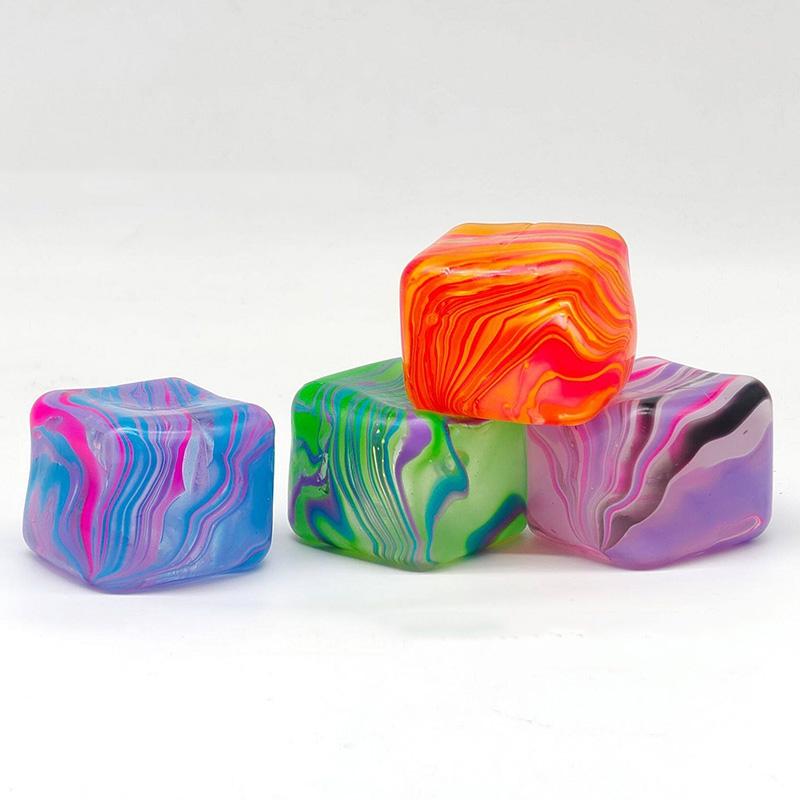 Jouet anti-stress Ornement glaçon Jouets Fidget Cube Squeeze Anti-Stress Jouet Fidget Squishy Glaçon simulé Boulette Squishy