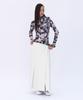 Yunse Asymmetrical Pleated Skirt (White)