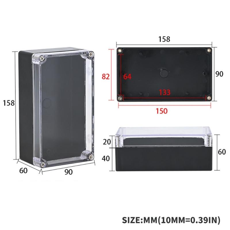 Dustproof Electrical Project Box Waterproof Electrical Enclosure Outdoor Waterproof Junction Box for Monitoring Systems