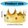 Royal King Crown Princed Crown and Tiaras Queen Crown Princed Costume Accessory for Halloween Cosplay Birthday Party