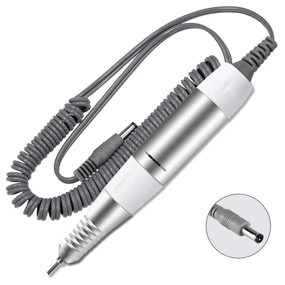 Professional Electric Nail Drill Handle Stainless Steel Nail Art Drill Pen Handle Nail Files Polish Grind Manicure Drill Tools