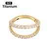 ASTM f136 Titanium Piercing Hinged Segment Septum Hoop Nose Rings Clicker Ear Cartilage Tragus Helix Conch Body Jewelry Earrings
