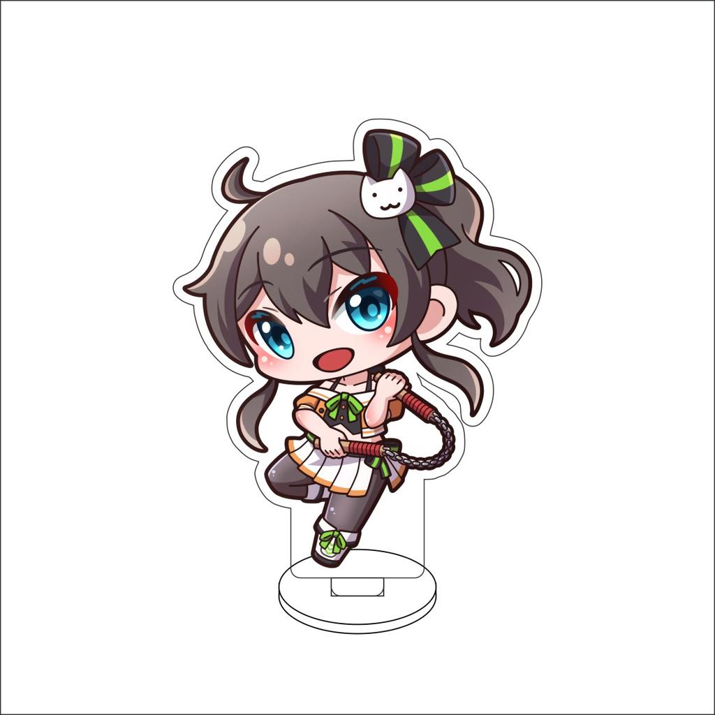 10CM Anime hololive Figure Stand Model Robocosan/Usada Pekora/Shirakami Fubuki Cute Desk Decor Standing Sign Gifts