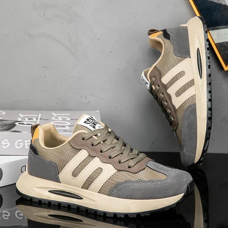 Fashion New Casual Sports Men's Shoes Autumn Fashionable British Style Soft Sneakers Trendy Running Shoes Vintage Versatile Casual Thick