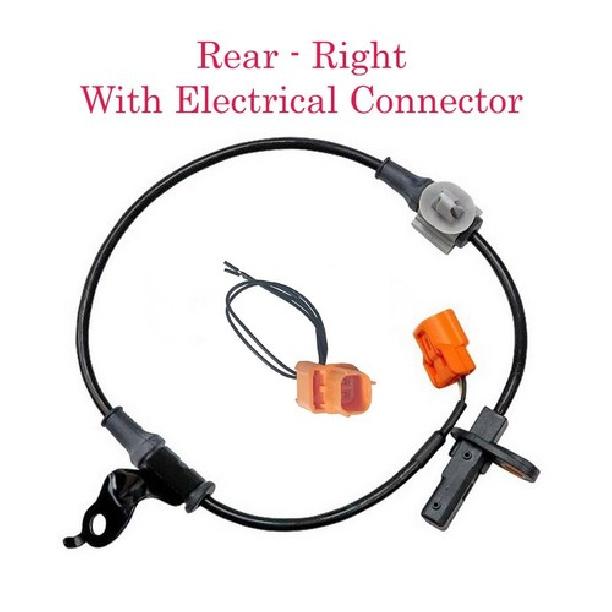ABS Wheel Speed Sensor & Connector Rear Right Fits: Fits: Acura TL 2004-2008
