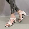 Fashion High Heeled Slippers for Women Summer 2025 New Korean Version Stylish and Comfortable Thick Heeled Slippers Woman High Heels
