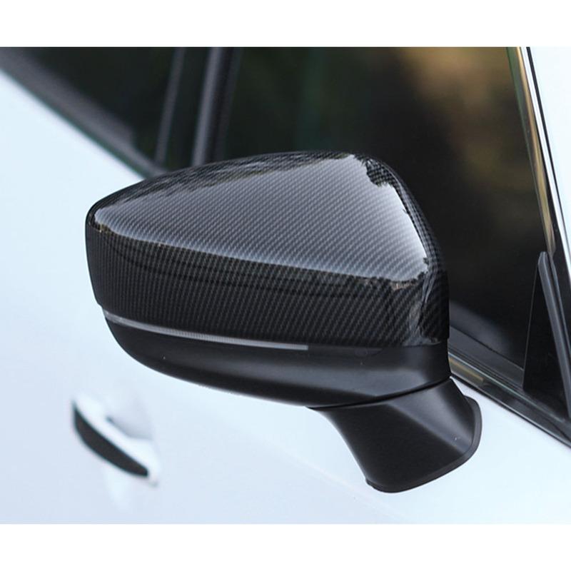Car Body Stick Rear View Eyebrow Side Glass Mirror Cover Trim Frame For Mazda CX-5 CX5 2nd Gen 2017 2018