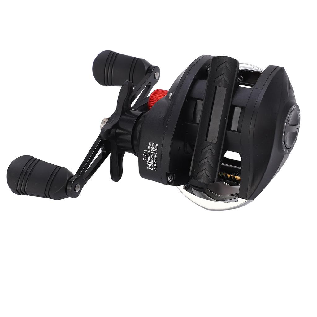 LK201 Baitcasting Reel 18+1BB 7.2:1 High Speed 8KG Max Drag Plastic Wire Cup Left Hand