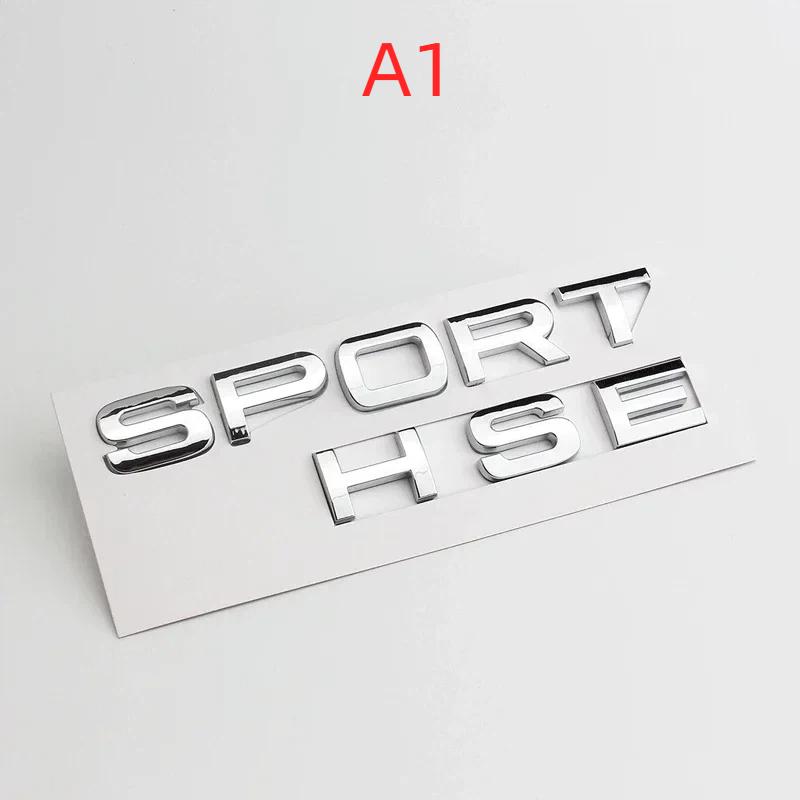 ABS New GLOSS BLACK MATT SILVER RANGE ROVER SPORT HSE BADGE REAR BOOT TAILGATE BADGE EMBLEM STICKER DECALS