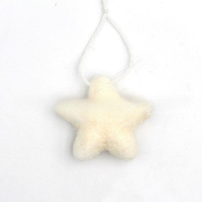 

3pcs Small Mini Christmas Tree Top Star Christmas Star Pendant Decoration Small Pendant Material Wool Felt Pentagram Handmade