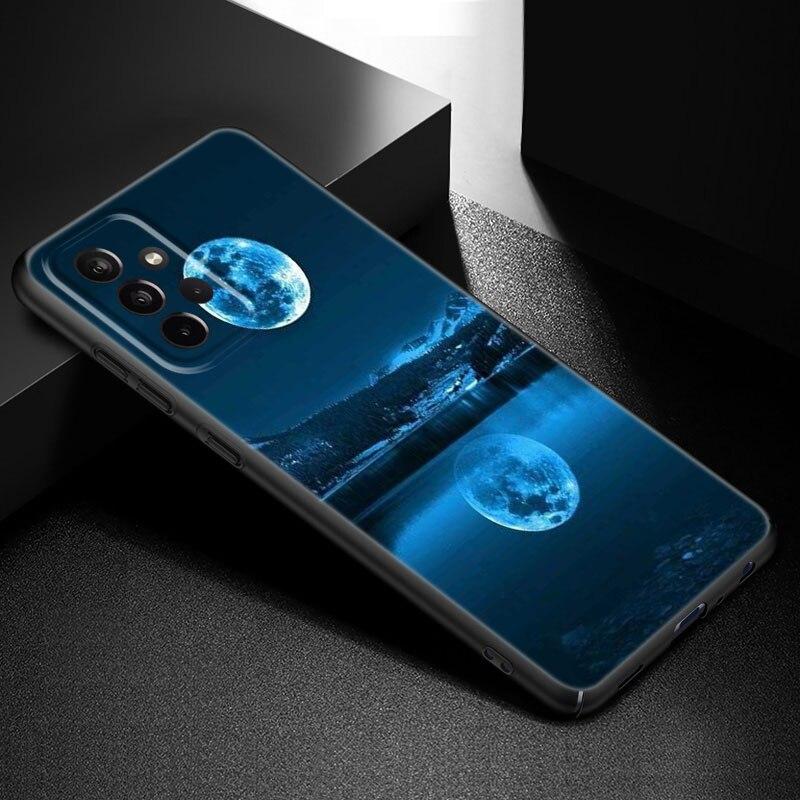 

Чехол для телефона с изображением луны и звезд, космонавта для Samsung A21 A30 A50 A52 S A13 A22 A32 A33 A53 A73 5G A11 A12 A31 A51 A70 A71 A72 Samsung A73 5G