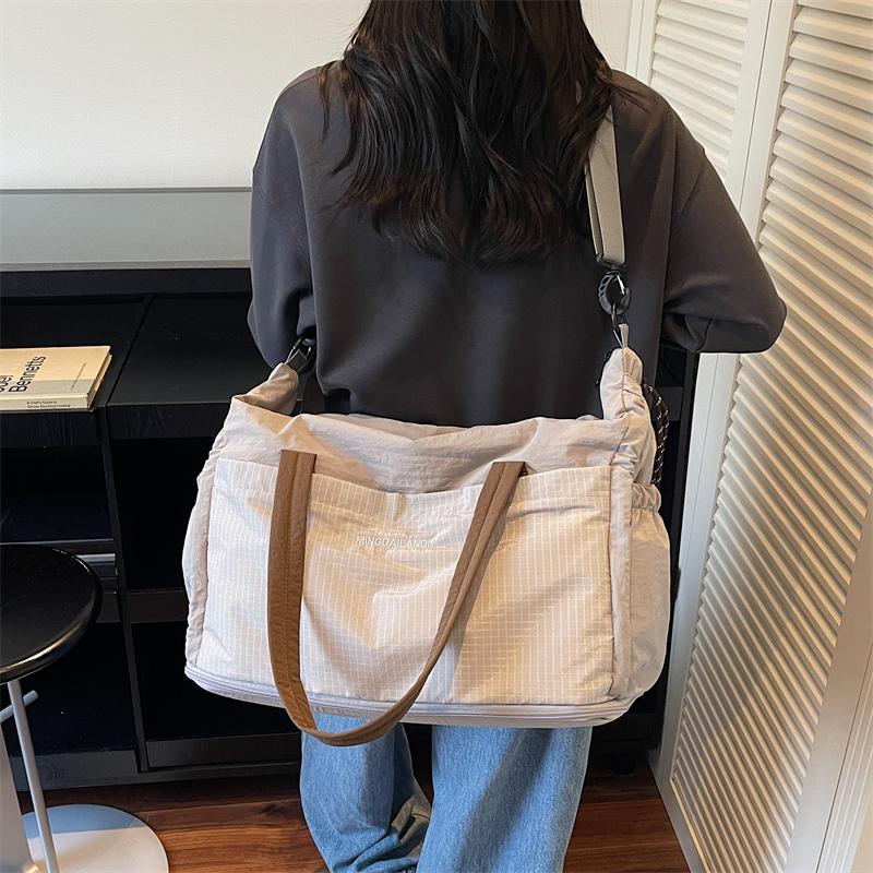 Travel Bag Color Block Women's Handbag Sports Crossbody Fitness Bag