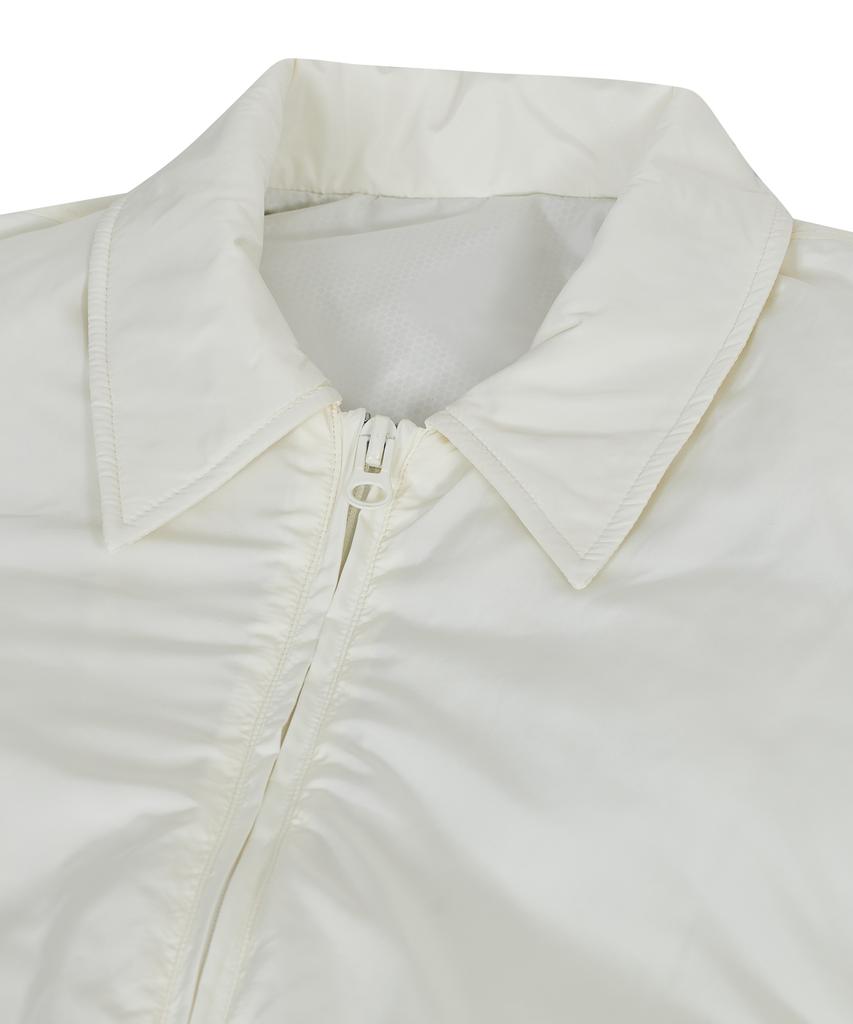 Standarderror 87-Stan023 Essential Collared Neck 2-Way Padded Jumper Ivory