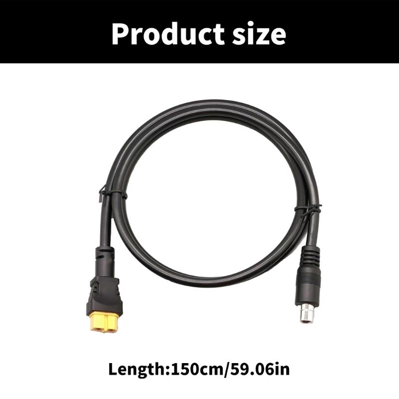 DC8020 Male To XT60 Female Adapter Cable 16AWG for Solar Panel Charging and Outdoor Power Solution 150cm
