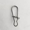 Black 304 Stainless Steel Snap Swivels: Enhanced Quick-Snap, High-Tensile Strength Fishing Connector