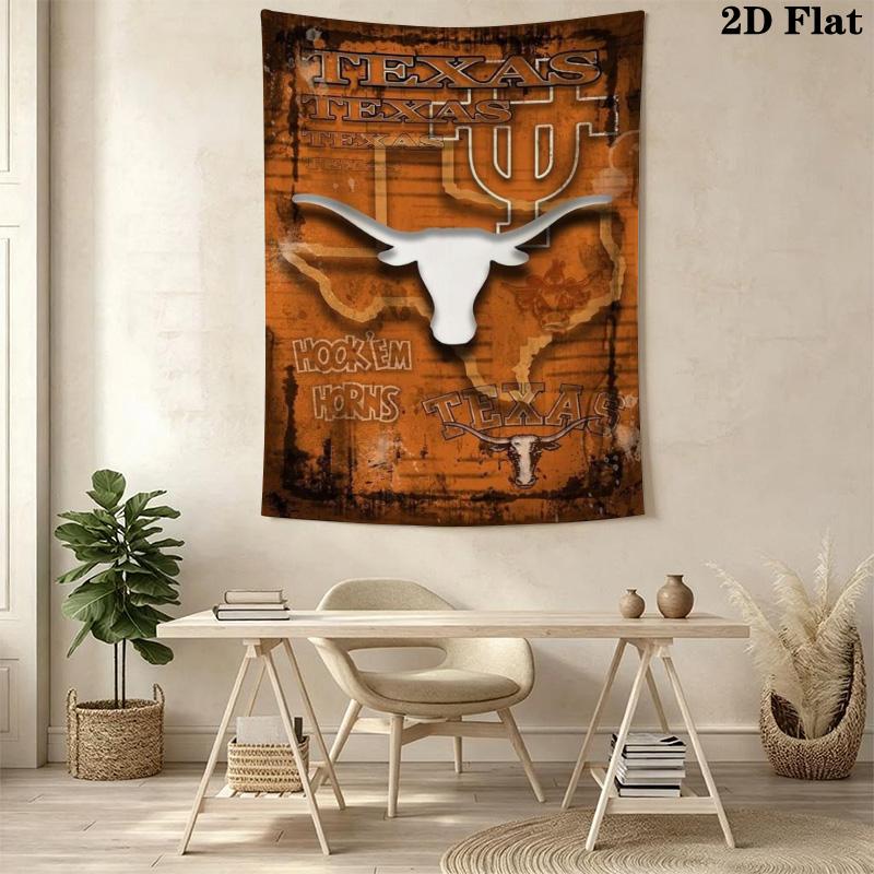 Texas Longhorn Pattern Home Decor Tapestry, Wall Hanging, Decorative RV Wall Cloth.MGT0918169