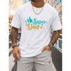 European Size This Humorous White T-Shirt for Men, Featuring a 'Super Dad' Design with a Thumbs Up, Is Ideal for Summer Outdoor Fun And Relaxation.