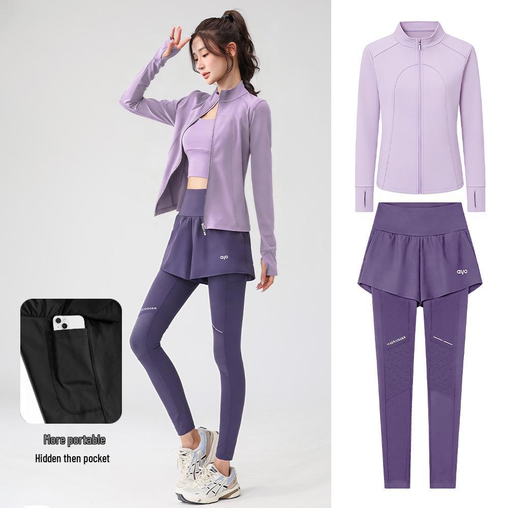 Autumn & Winter Quick-Dry Two-in-One Velvet Sports Pants for Running & Outdoor Fitness