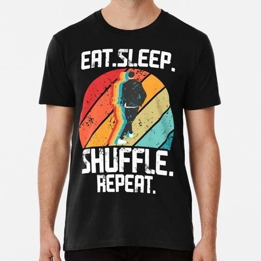 Retro Shuffle Dance Tuzelity Eat Sleep Repeat S to 5XL Made in the USA T-shirt L