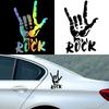 G103 15x23.1cm Three Ratels Car Stickers Rock Finger Funny Sticker Auto Decals