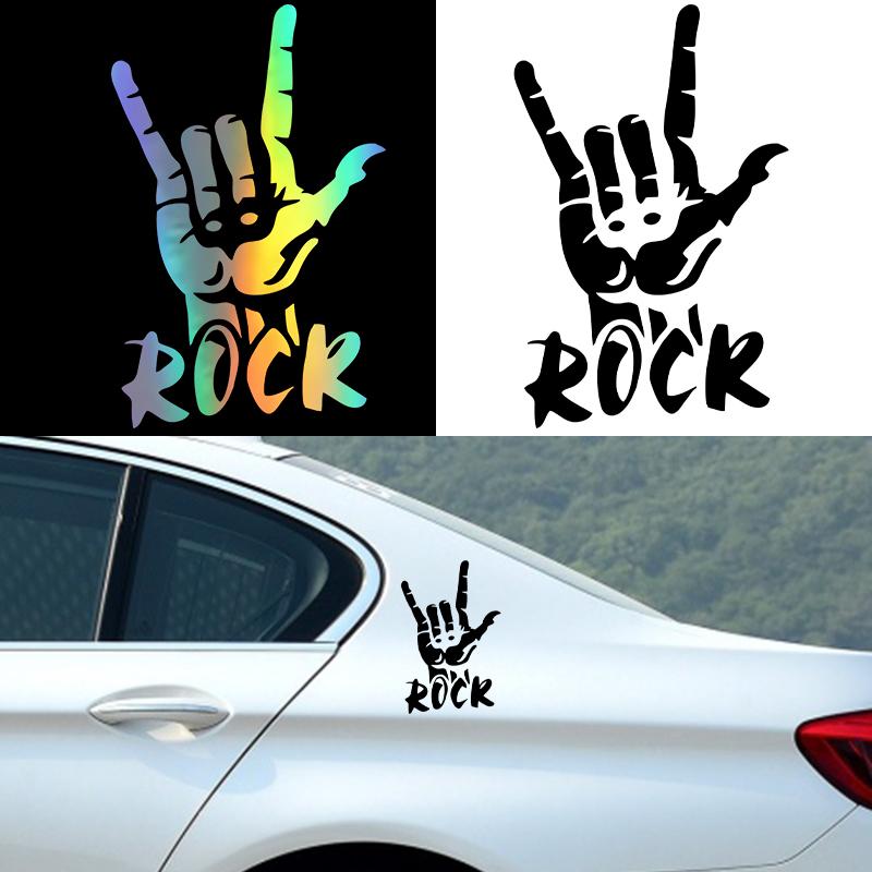 G103 15x23.1cm Three Ratels Car Stickers Rock Finger Funny Sticker Auto Decals