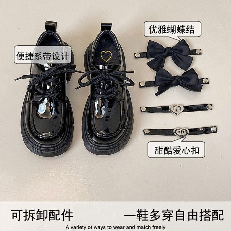 

Универсальные лоферы-маффины в британском стиле, весенние, на высокой мягкой подошве, одинарные туфли с бантом, маленькие кожаные туфли, женские 40