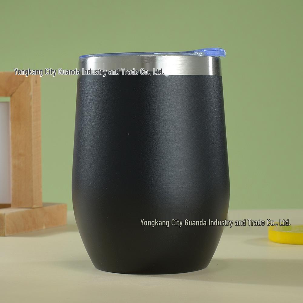 12oz Isolierter Eierschalenbecher | doppelwandiger Edelstahl Rotwein-Tumbler