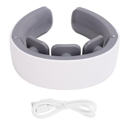 Elektrisches Impuls-Nackenmassagegerät mit Wärme 9 Stufen 6 Modi 6 Köpfe USB Wiederaufladbar TENS Impuls Nacken
