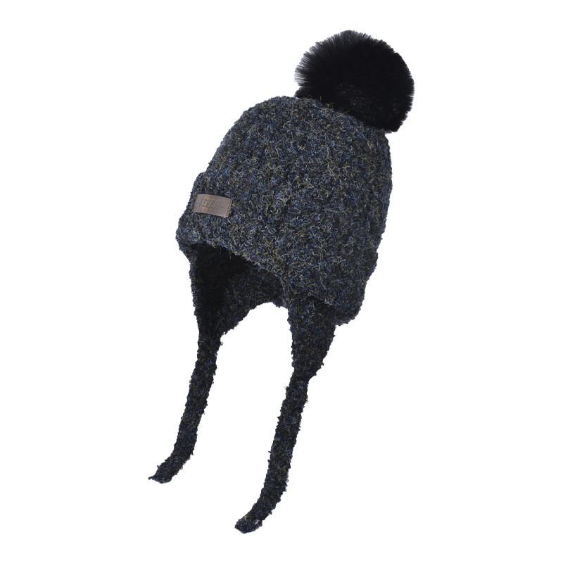 Autumn Winter Knitted Hat With Earmuffs For Women Breathable Warmth Casual Style