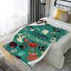 Happy Halloween Pattern Microfiber Flannel Cover Blanket Bedroom Living Room Sofa Soft And Comfortable Home Decoration