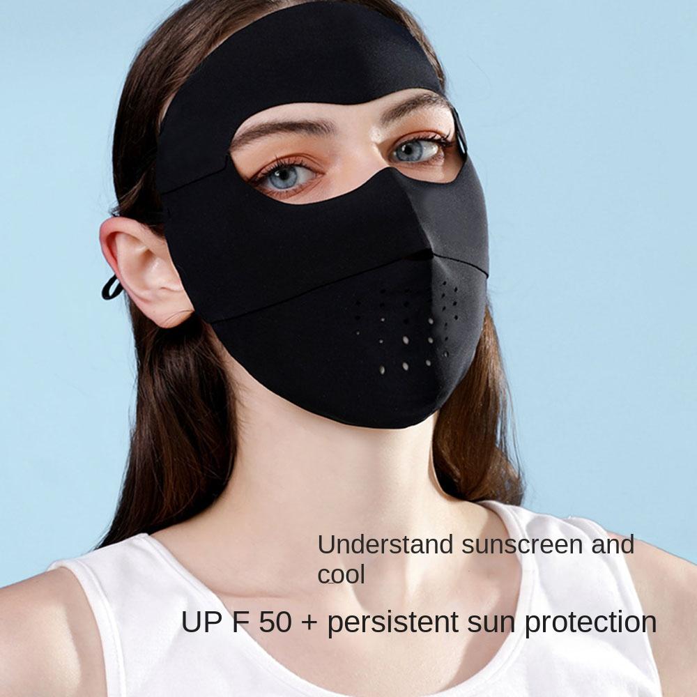 

Anti-UV Driving Sunshade Full Face Mask Ice Silk Full Face Sunshade Mask