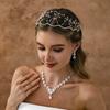 Handmade Beaded Crown Headband Party Hair Accessories Pressing All-match Crystal