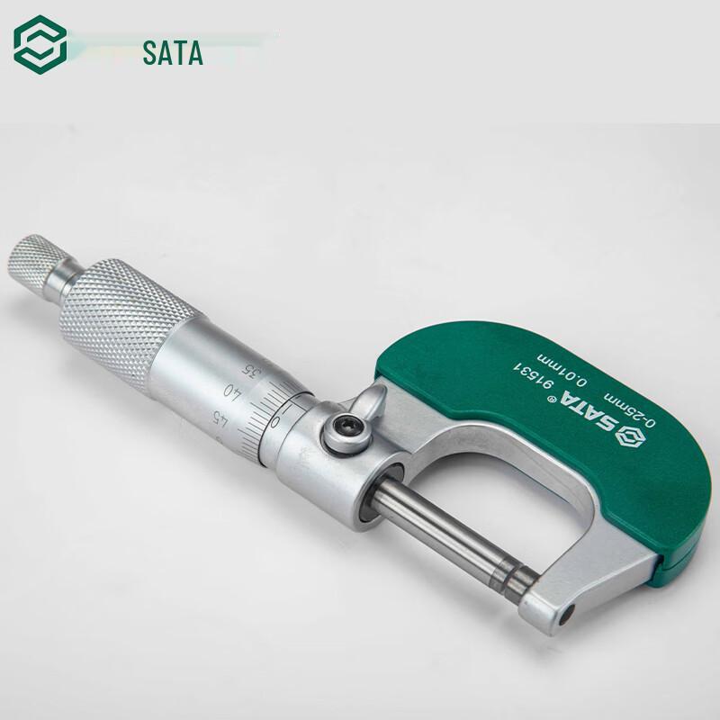 SATA 91531 Outside Micrometer 0-25mm Alloy steel