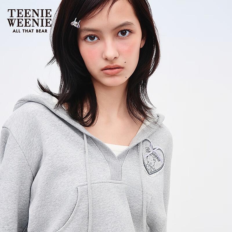 Teenie Weenie Bearnova Women's Casual V-Neck Hooded Sweatshirt