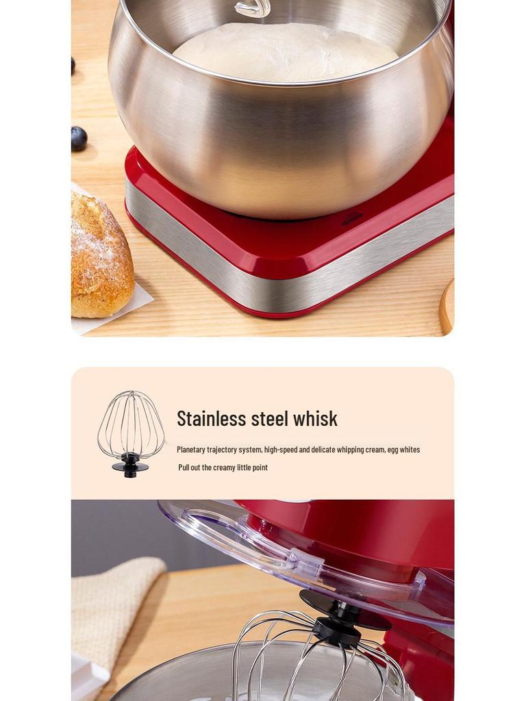 US & European Multifunction Stand Mixer: Automatic Dough Mixer, Egg Beater, Blender for Home Use