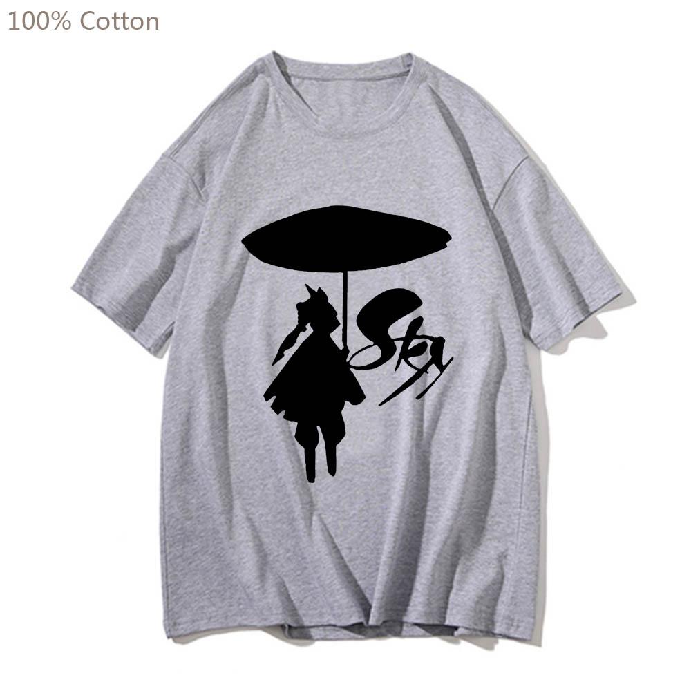 Sky Children of The Light Cute Cartoon Anime T-shirts Harajuku Manga Tshirt Short Sleeve 100% Cotton Tee-shirt Men/women T-shirt
