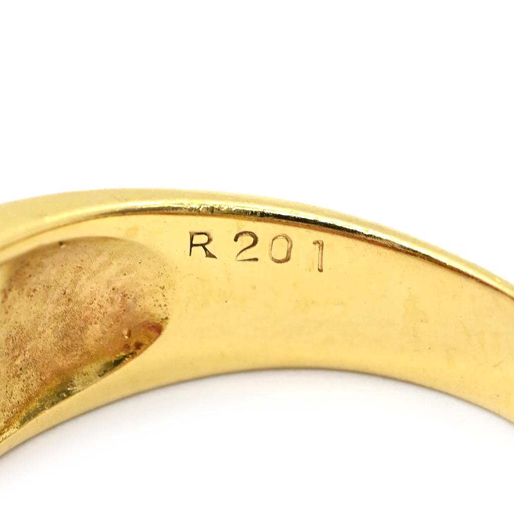NON BRAND - Ruby DiamondRing ring 18K Yellow Gold/Ruby #12.5(JP Size) Array
