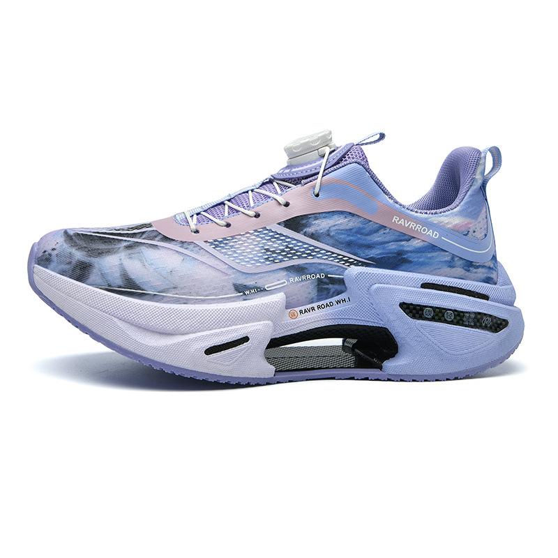 

Big dead shadow real explosion protective carbon plate high elastic cushioning running shoes men s and women s knob buckle racing mesh breathable sn 44