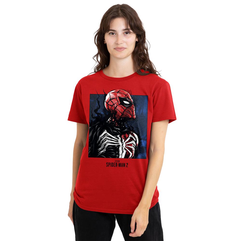 Spider-Man 2 Womens/Ladies Gamerverse Symbiote Parker T-Shirt