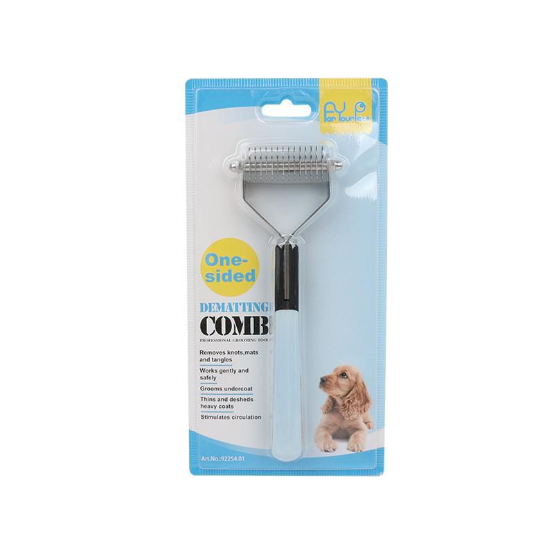 Pet Supplies Y-Shaped Detangling Comb: Single & Double-Sided Comb for Cats & Dogs, Removes Hair & Floating Fur
