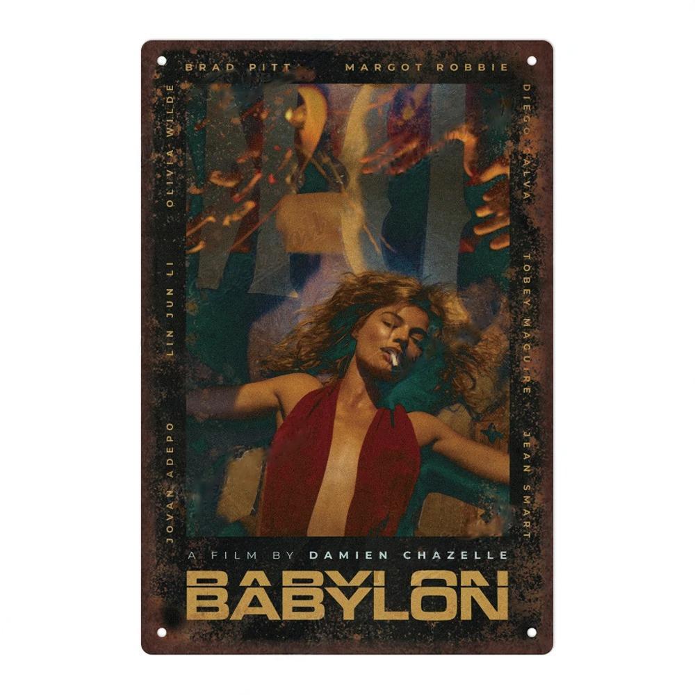 Classic Movie Metal Poster Decor Plates Vintage Metal Tin Plaque Poster for Pub Bar Wall Art Man Cave Decorative Plates Decor