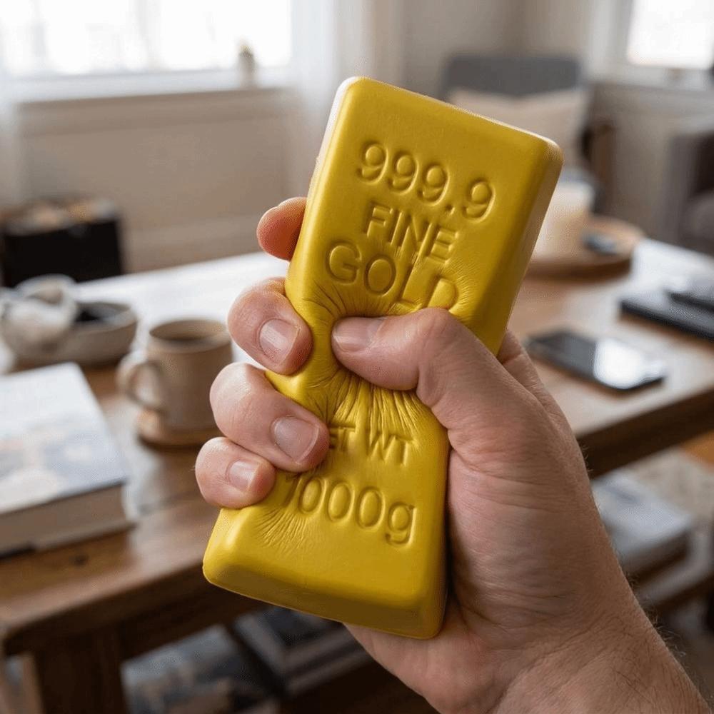 Slow Rising Gold Bar Pinch Hand Relax Kneading Toy Sensory Toy Simulated Gold Bar Squishy Toy Kids