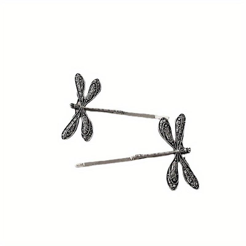 

Модные винтажные заколки-стрекозы, заколки для волос для женщин и девочек, головные уборы, челки, боковые аксессуары для волос серебряный