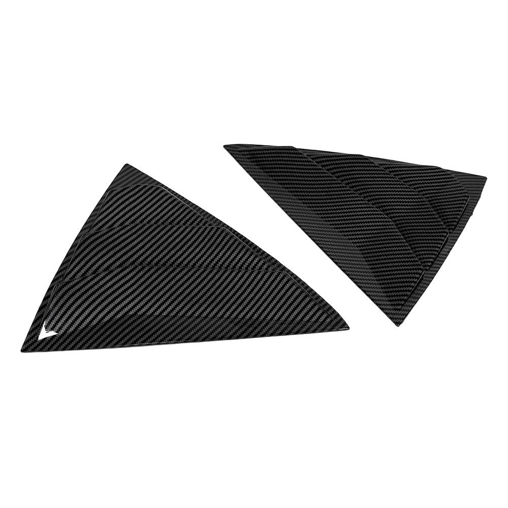 

For Kia Picanto 2012-2025 ABS Plastic Window Quarter Louver Scoop Cover Side Vent Shutter Trim Exterior Car Adhesive Accessories вуглецевого волокна, чорного кольору