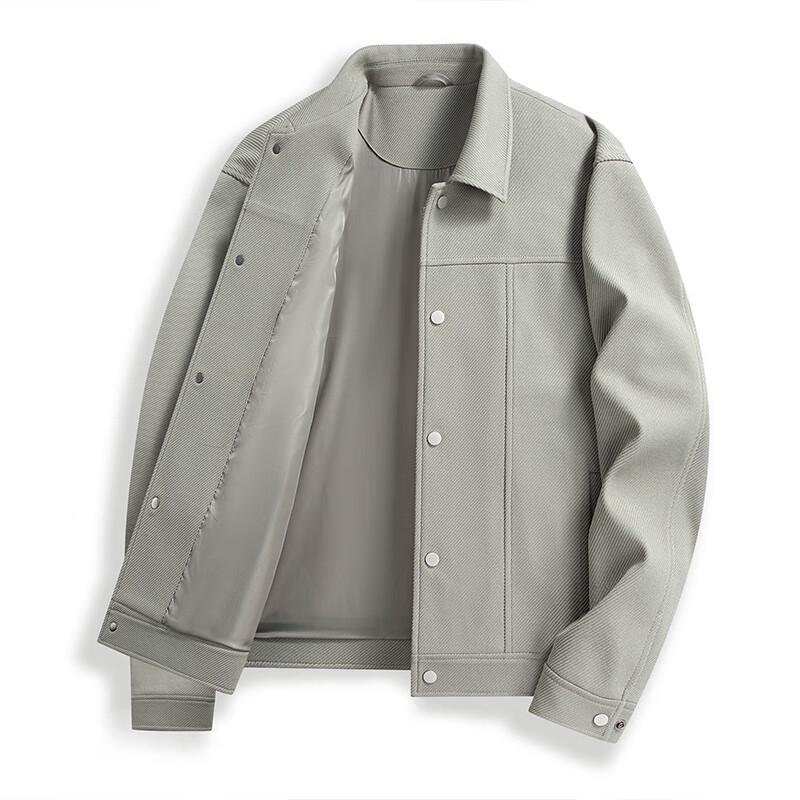 Fengmao Men's Solid Color Casual Lapel Jacket